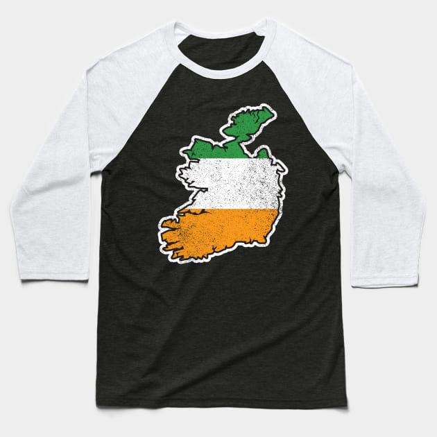 Vintage Ireland Map T-Shirt Baseball T-Shirt by HolidayShirts